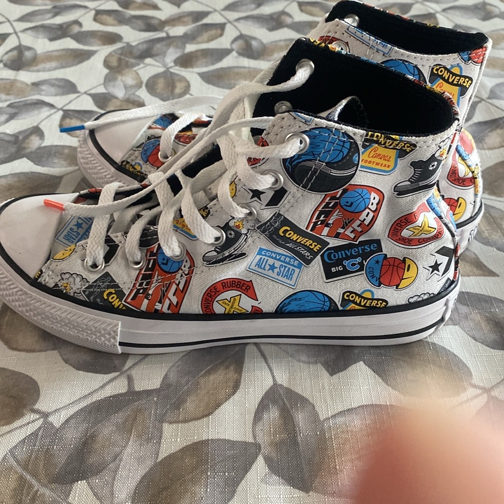 Colorful High-Top Sneakers